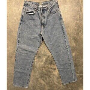Vtg GUESS Jeans Made in USA SIZE 30x31 High Waist White Triangle Mens 90s